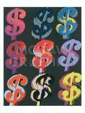 $9, 1982 (on black) -  Andy Warhol - McGaw Graphics