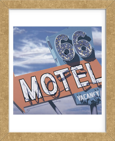 66 Motel  (Framed) -  Anthony Ross - McGaw Graphics