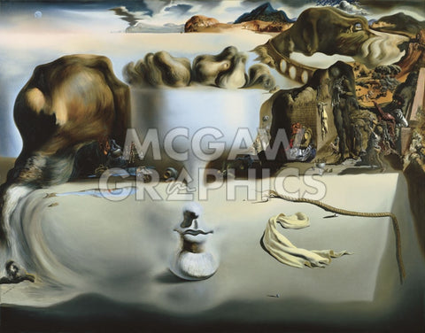 Apparition of Face and Fruit Dish on a Beach -  Salvador Dali - McGaw Graphics