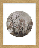 A Winter Scene with Skaters near a Castle, c. 1608/9  (Framed) -  Avercamp - McGaw Graphics