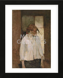 "A Montrouge" - Rosa la Rouge, 1886-1887 (Framed) -  Henri de Toulouse Lautrec - McGaw Graphics