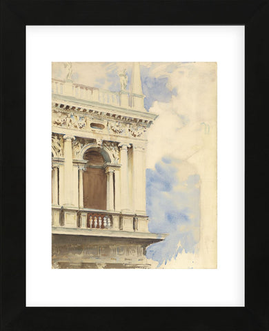 A Corner of the Library in Venice, 1904/07 (Framed) -  John Singer Sargent - McGaw Graphics