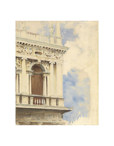 A Corner of the Library in Venice, 1904/07 -  John Singer Sargent - McGaw Graphics