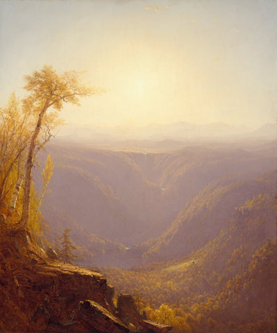 A Gorge in the Mountains (Kauterskill Clove), 1862 -  Sanford Robinson Gifford - McGaw Graphics