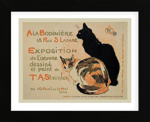 A la Bodiniere/Exposition Steinlen  (Framed) -  Theophile-Alexandre Steinlen - McGaw Graphics