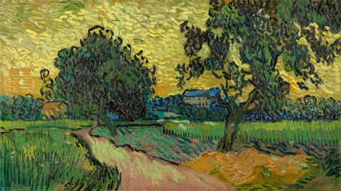 Landscape at Twilight, 1890 -  Vincent van Gogh - McGaw Graphics