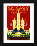 1933 Chicago World’s Fair (Framed) -  Vintage Poster - McGaw Graphics
